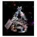 Christmas Tree Tealight Holder Aluminium 17 x 10 x 7cm